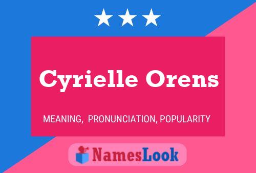 Cyrielle Orens Naam Poster