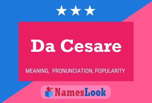 Da Cesare Naam Poster