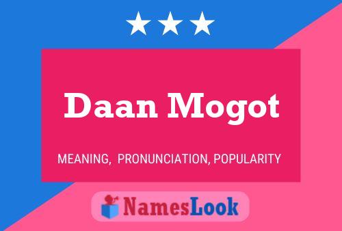 Daan Mogot Naam Poster