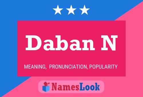 Daban N Naam Poster