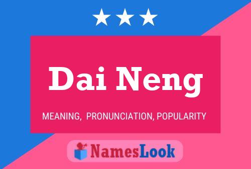 Dai Neng Naam Poster