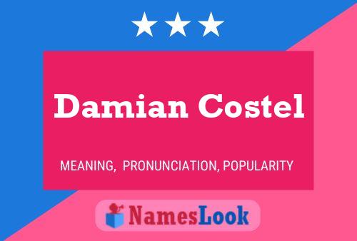 Damian Costel Naam Poster