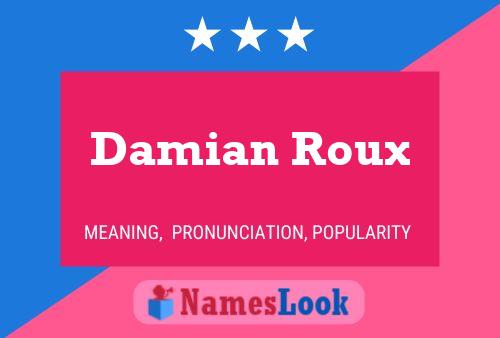 Damian Roux Naam Poster