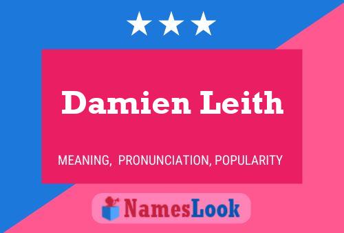 Damien Leith Naam Poster