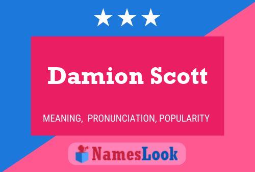 Damion Scott Naam Poster