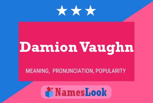 Damion Vaughn Naam Poster