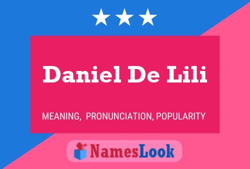 Daniel De Lili Naam Poster