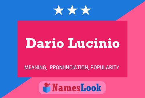 Dario Lucinio Naam Poster