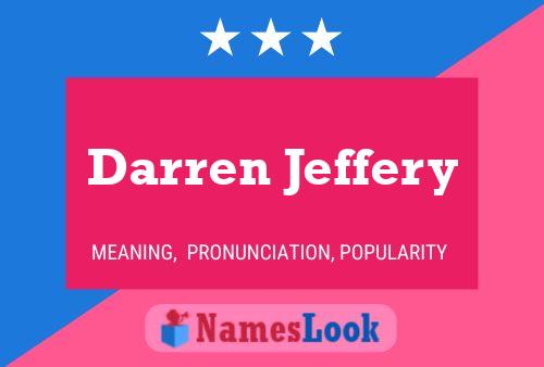 Darren Jeffery Naam Poster