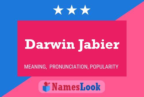 Darwin Jabier Naam Poster