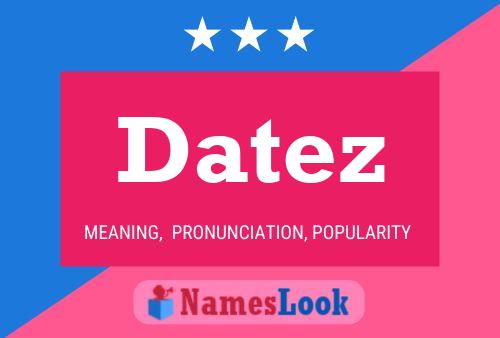 Datez Naam Poster