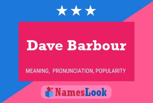 Dave Barbour Naam Poster