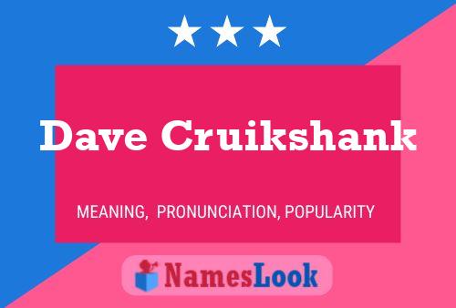 Dave Cruikshank Naam Poster