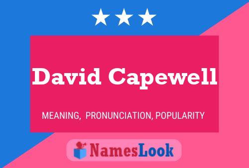 David Capewell Naam Poster