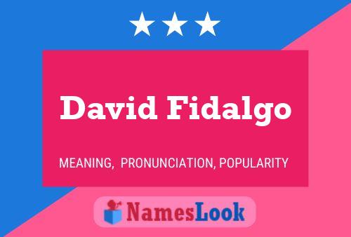 David Fidalgo Naam Poster