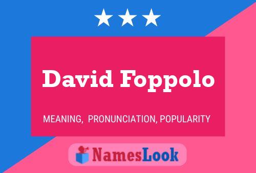 David Foppolo Naam Poster