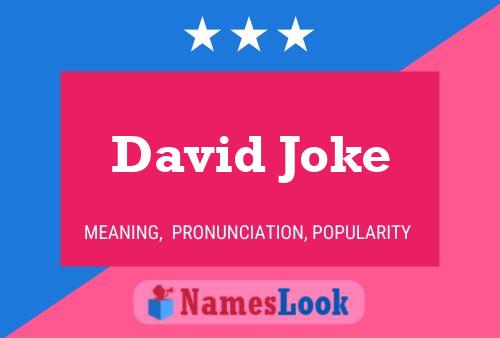 David Joke Naam Poster