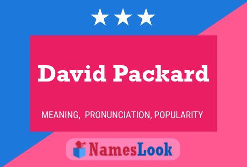 David Packard Naam Poster