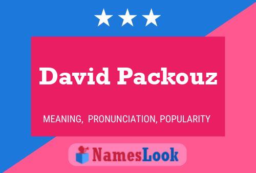 David Packouz Naam Poster