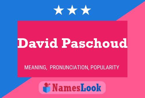 David Paschoud Naam Poster