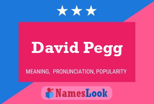 David Pegg Naam Poster