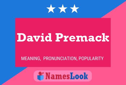 David Premack Naam Poster