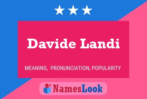 Davide Landi Naam Poster