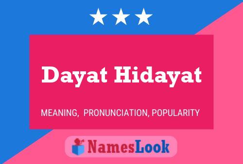 Dayat Hidayat Naam Poster