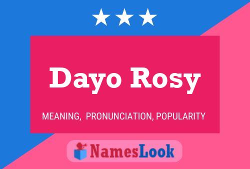 Dayo Rosy Naam Poster