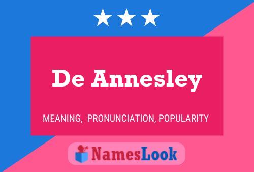 De Annesley Naam Poster