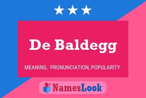 De Baldegg Naam Poster