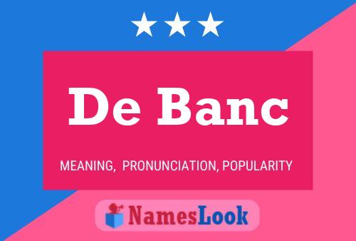 De Banc Naam Poster