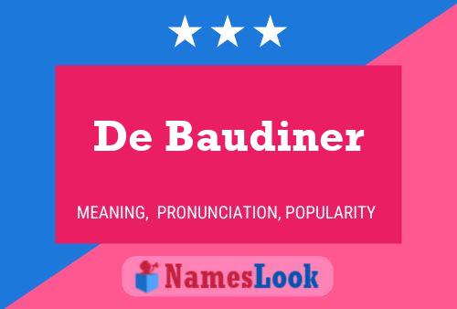 De Baudiner Naam Poster