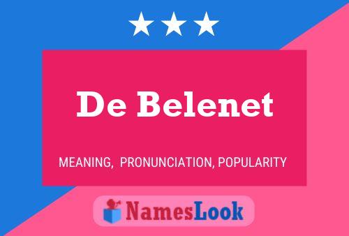 De Belenet Naam Poster