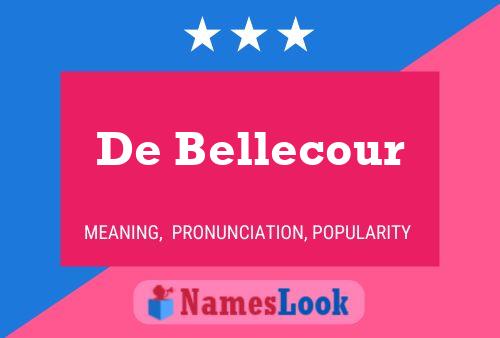 De Bellecour Naam Poster