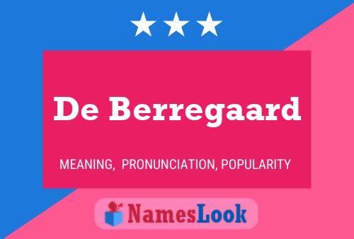 De Berregaard Naam Poster