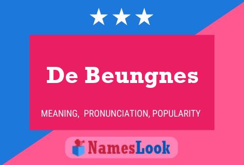 De Beungnes Naam Poster