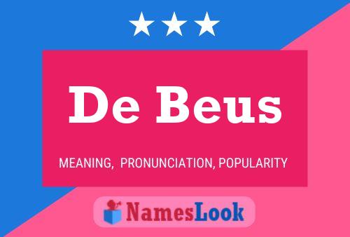 De Beus Naam Poster