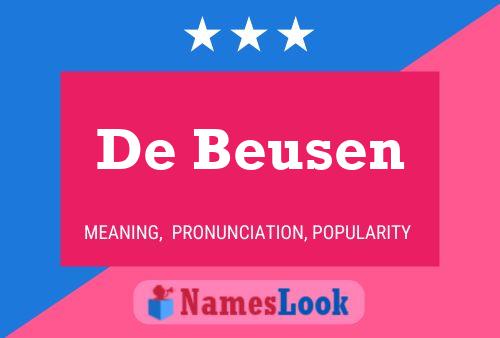 De Beusen Naam Poster