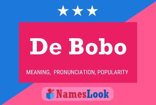 De Bobo Naam Poster