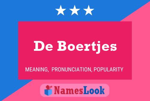 De Boertjes Naam Poster