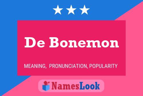 De Bonemon Naam Poster