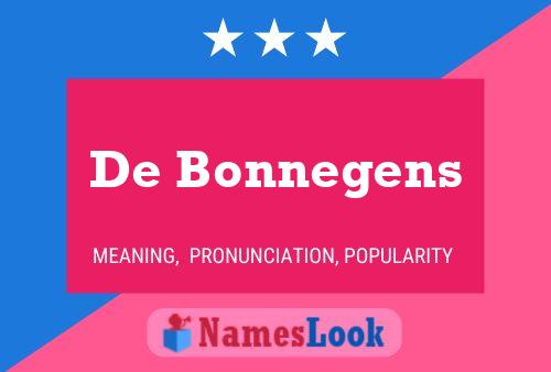 De Bonnegens Naam Poster