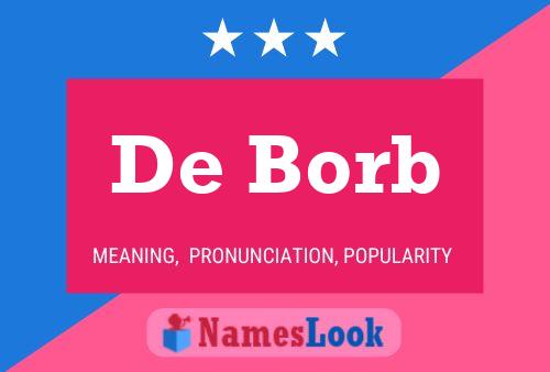 De Borb Naam Poster