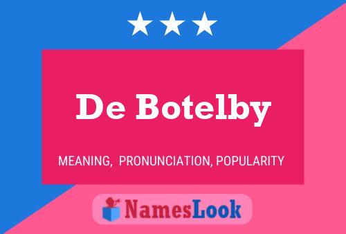 De Botelby Naam Poster