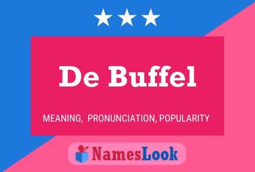 De Buffel Naam Poster