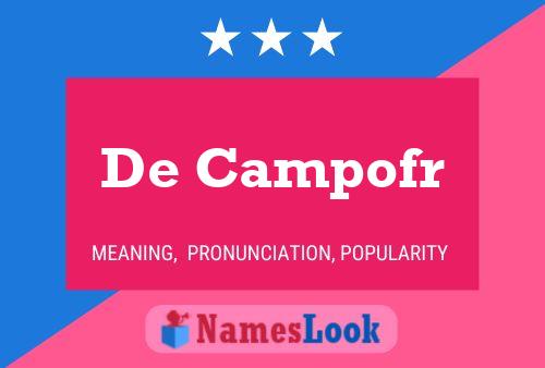 De Campofr Naam Poster