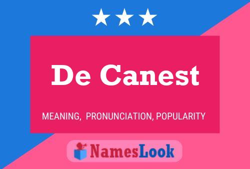 De Canest Naam Poster