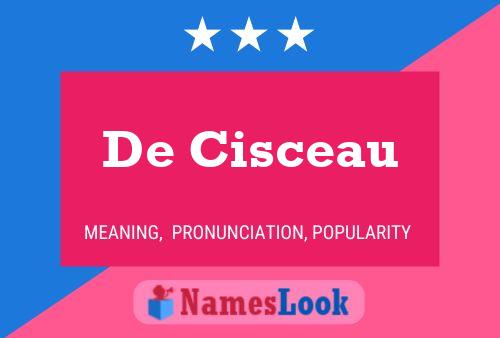 De Cisceau Naam Poster