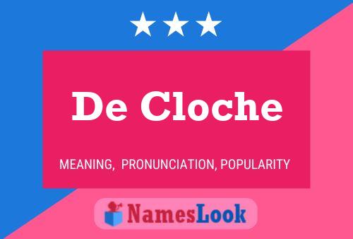 De Cloche Naam Poster